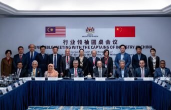 PM pengerusikan sesi libat urus bersama kapten industri China