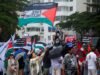 Protesters hold pro-Palestinian march in Rio ahead of G20