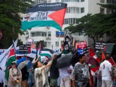 Protesters hold pro-Palestinian march in Rio ahead of G20