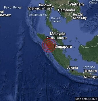 Gegaran gempa bumi Sumatera Utara dirasai di Malaysia